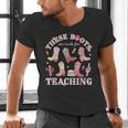 These Boots Are Made For Teaching Western Cowgirl Teacher Men's V-Neck T-Shirt, gift for family, gift for coworker These Boots Are Made For Teaching Western Cowgirl Teacher Men's V-Neck T-Shirt, gift for family, gift for coworker