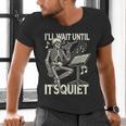 Skeleton Music Teacher I'Ll Wait Until It's Quiet Men's V-Neck T-Shirt, gift for family, gift for coworker Skeleton Music Teacher I'Ll Wait Until It's Quiet Men's V-Neck T-Shirt, gift for family, gift for coworker