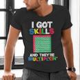 I Got Skills They'Re Multiplying Shirt Math Teacher Men's V-Neck T-Shirt, gift for family, gift for coworker I Got Skills They'Re Multiplying Shirt Math Teacher Men's V-Neck T-Shirt, gift for family, gift for coworker
