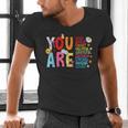 You Are Smart Brave Strong Kind Loved Motivation Teacher Kid Men's V-Neck T-Shirt, gift for family, gift for coworker