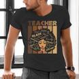 Smart Teacher Afro Girl Melanin African American Wowen Men's V-Neck T-Shirt, gift for family, gift for coworker