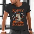 Sorry I'm Booked Ghost Reading Book Lover Teacher Halloween Men's V-Neck T-Shirt, gift for family, gift for coworker Sorry I'm Booked Ghost Reading Book Lover Teacher Halloween Men's V-Neck T-Shirt, gift for family, gift for coworker