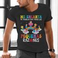 Spanish Teacher Bilingual Teacher Maestra Maestras Men's V-Neck T-Shirt, gift for family, gift for coworker