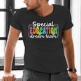 Special Education Dream Team Back To School SPED Teacher Men's V-Neck T-Shirt, gift for family, gift for coworker Special Education Dream Team Back To School SPED Teacher Men's V-Neck T-Shirt, gift for family, gift for coworker