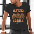 Sped Teacher Gobble Squad Thanksgiving Special Education Men's V-Neck T-Shirt, gift for family, gift for coworker Sped Teacher Gobble Squad Thanksgiving Special Education Men's V-Neck T-Shirt, gift for family, gift for coworker