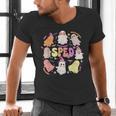 SPED Teacher Halloween Spooky Special Education Team Men Women Kids Men's V-Neck T-Shirt, gift for family, gift for coworker