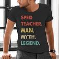 Sped Teacher Man Myth Legend Men's V-Neck T-Shirt, gift for family, gift for coworker Sped Teacher Man Myth Legend Men's V-Neck T-Shirt, gift for family, gift for coworker