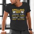 Spelling Bee Costume For a Halloween Teacher Pun Women Men's V-Neck T-Shirt, gift for family, gift for coworker
