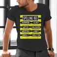 Spelling Bee Pun Halloween Costume For Teachers Men's V-Neck T-Shirt, gift for family, gift for coworker