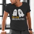 Spooky Ghost Inequalities Halloween Math Teacher Men's V-Neck T-Shirt, gift for family, gift for coworker Spooky Ghost Inequalities Halloween Math Teacher Men's V-Neck T-Shirt, gift for family, gift for coworker