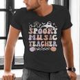 Spooky Music Teacher Halloween Music Teaching Men Women Men's V-Neck T-Shirt, gift for family, gift for coworker Spooky Music Teacher Halloween Music Teaching Men Women Men's V-Neck T-Shirt, gift for family, gift for coworker