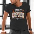 Spooky SPED Squad Special Education Teacher Halloween Ghost Men's V-Neck T-Shirt, gift for family, gift for coworker Spooky SPED Squad Special Education Teacher Halloween Ghost Men's V-Neck T-Shirt, gift for family, gift for coworker