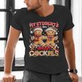 My Student Are Smart Cookies Pjs Christmas Xmas Teacher Men's V-Neck T-Shirt, gift for family, gift for coworker