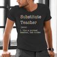 Substitute Teacher Like A Normal Teacher But Cooler Men's V-Neck T-Shirt, gift for family, gift for coworker Substitute Teacher Like A Normal Teacher But Cooler Men's V-Neck T-Shirt, gift for family, gift for coworker