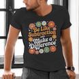 Be Like Subtraction Make A Difference Teacher Student Math Men's V-Neck T-Shirt, gift for family, gift for coworker