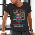 Super Hero Teacher Superheroes In Disguise Men's V-Neck T-Shirt, Super Teacher Shirts, gift for family, gift for coworker Super Hero Teacher Superheroes In Disguise Men's V-Neck T-Shirt, Super Teacher Shirts, gift for family, gift for coworker