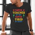 Super Teacher By Day Super Tired By Night Teacher For Men Women Men's V-Neck T-Shirt, Super Teacher Shirts, gift for family, gift for coworker Super Teacher By Day Super Tired By Night Teacher For Men Women Men's V-Neck T-Shirt, Super Teacher Shirts, gift for family, gift for coworker