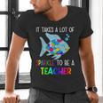 It Takes A Lot Of Sparkle To Be A Teacher Rainbow Fish For Men Women Men's V-Neck T-Shirt, gift for family, gift for coworker It Takes A Lot Of Sparkle To Be A Teacher Rainbow Fish For Men Women Men's V-Neck T-Shirt, gift for family, gift for coworker
