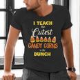 I Teach The Cutest Candy Corn In The Patch Teacher Halloween Men's V-Neck T-Shirt, gift for family, gift for coworker I Teach The Cutest Candy Corn In The Patch Teacher Halloween Men's V-Neck T-Shirt, gift for family, gift for coworker