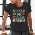 I Teach The Cutest Little Monsters Teacher Halloween Outfit Men's V-Neck T-Shirt, gift for family, gift for coworker I Teach The Cutest Little Monsters Teacher Halloween Outfit Men's V-Neck T-Shirt, gift for family, gift for coworker