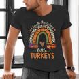 I Teach The Cutest Little Turkeys Thanksgiving Teacher Men Women Girls Kids Men's V-Neck T-Shirt, gift for family, gift for coworker
