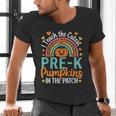 I Teach The Cutest Pre-K Pumpkin Teacher Student Halloween Men's V-Neck T-Shirt, gift for family, gift for coworker I Teach The Cutest Pre-K Pumpkin Teacher Student Halloween Men's V-Neck T-Shirt, gift for family, gift for coworker