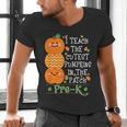 I Teach The Cutest Pumpkins In Patch Pre-K Halloween Teacher Men's V-Neck T-Shirt, gift for family, gift for coworker