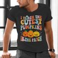 I Teach The Cutest Pumpkins In The Patch Teacher Men's V-Neck T-Shirt, gift for family, gift for coworker I Teach The Cutest Pumpkins In The Patch Teacher Men's V-Neck T-Shirt, gift for family, gift for coworker
