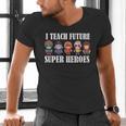 I Teach Future Superheroes Last Day Back To School Teacher Men's V-Neck T-Shirt, Future Teacher Shirts, gift for family, gift for coworker I Teach Future Superheroes Last Day Back To School Teacher Men's V-Neck T-Shirt, Future Teacher Shirts, gift for family, gift for coworker