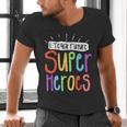 I Teach Future Superheroes Teacher Teaching Men's V-Neck T-Shirt, Future Teacher Shirts, gift for family, gift for coworker