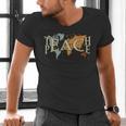 Teach Peace Teacher Teacher Men's V-Neck T-Shirt, gift for family, gift for coworker Teach Peace Teacher Teacher Men's V-Neck T-Shirt, gift for family, gift for coworker