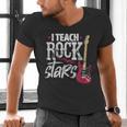 I Teach Rock Stars Music Teacher Guitar Player Men's V-Neck T-Shirt, gift for family, gift for coworker I Teach Rock Stars Music Teacher Guitar Player Men's V-Neck T-Shirt, gift for family, gift for coworker