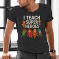I Teach Super Heroes Teacher Men's V-Neck T-Shirt, Super Teacher Shirts, gift for family, gift for coworker I Teach Super Heroes Teacher Men's V-Neck T-Shirt, Super Teacher Shirts, gift for family, gift for coworker