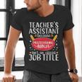 Teacher Assistant Teaching School Ninja Appreciation Men's V-Neck T-Shirt, gift for family, gift for coworker
