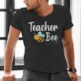 Teacher Bee Bumblebee Back To School Men's V-Neck T-Shirt, gift for family, gift for coworker