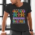 Teacher We Are Like A Box Of Crayons Back To School Men Women Kids Men's V-Neck T-Shirt, gift for family, gift for coworker