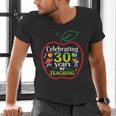 Teacher Celebrating 30 Years Of Teaching Students School Men's V-Neck T-Shirt, gift for family, gift for coworker