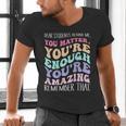Teacher Dear Students Behind Me 1st Day Of School On Back Men's V-Neck T-Shirt, gift for family, gift for coworker Teacher Dear Students Behind Me 1st Day Of School On Back Men's V-Neck T-Shirt, gift for family, gift for coworker