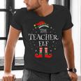 The Teacher Elf Christmas Family Matching Group Xmas Men's V-Neck T-Shirt, gift for family, gift for coworker The Teacher Elf Christmas Family Matching Group Xmas Men's V-Neck T-Shirt, gift for family, gift for coworker