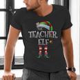 The Teacher Elf Shirt Matching Family Christmas Elf Men Women Kids Men's V-Neck T-Shirt, gift for family, gift for coworker The Teacher Elf Shirt Matching Family Christmas Elf Men Women Kids Men's V-Neck T-Shirt, gift for family, gift for coworker