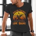 Teacher Halloween All English Teachers Love Brains Men's V-Neck T-Shirt, English Teacher Shirts, gift for family, gift for coworker Teacher Halloween All English Teachers Love Brains Men's V-Neck T-Shirt, English Teacher Shirts, gift for family, gift for coworker