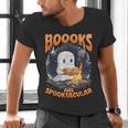 Teacher Halloween Ghost Reading Book Animal Boooks Are Men's V-Neck T-Shirt, gift for family, gift for coworker