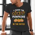 Teacher Halloween Pre-K Teacher Kindergarten Cutest Pumpkins Men Women Kids Men's V-Neck T-Shirt, gift for family, gift for coworker Teacher Halloween Pre-K Teacher Kindergarten Cutest Pumpkins Men Women Kids Men's V-Neck T-Shirt, gift for family, gift for coworker