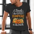 Teacher Halloween Pre-K Teacher Kindergarten Cutest Pumpkins Men's V-Neck T-Shirt, gift for family, gift for coworker Teacher Halloween Pre-K Teacher Kindergarten Cutest Pumpkins Men's V-Neck T-Shirt, gift for family, gift for coworker