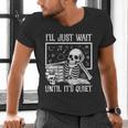 Teacher Halloween Shirt I'Ll Just Wait Until It's Quiet Men's V-Neck T-Shirt, gift for family, gift for coworker Teacher Halloween Shirt I'Ll Just Wait Until It's Quiet Men's V-Neck T-Shirt, gift for family, gift for coworker