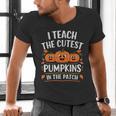 Teacher Halloween I Teach The Cutest Pumpkins In The Patch Men's V-Neck T-Shirt, gift for family, gift for coworker Teacher Halloween I Teach The Cutest Pumpkins In The Patch Men's V-Neck T-Shirt, gift for family, gift for coworker