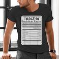 Teacher Nutrition Facts Teachers Nutritional Fact Men's V-Neck T-Shirt, gift for family, gift for coworker