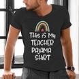 This Is My Teacher Pajama Shirt Teacher Life Tee Men's V-Neck T-Shirt, gift for family, gift for coworker This Is My Teacher Pajama Shirt Teacher Life Tee Men's V-Neck T-Shirt, gift for family, gift for coworker