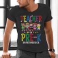 Teacher Of Pre K Superheroes Teacher New School Year Men Women Men's V-Neck T-Shirt, gift for family, gift for coworker Teacher Of Pre K Superheroes Teacher New School Year Men Women Men's V-Neck T-Shirt, gift for family, gift for coworker