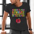 Teacher Pregnancy Announcement Clothing Expecting Teacher X-Small Men's V-Neck T-Shirt, gift for family, gift for coworker